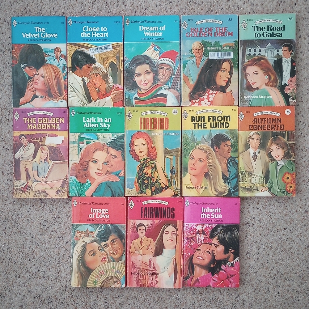 Vintage Harlequin Romance Books by Rebecca Stratton Bundle
